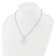 Rhodium Over Sterling Silver 3-5.5mm Freshwater Cultured Pearl LETTER O
18-inch Necklace