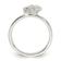 Rhodium Over Sterling Silver Clear CZ Rose Kid's Ring