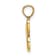 14k Yellow Gold Script Letter C Initial Pendant