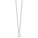 Rhodium Over Sterling Silver Cutout Letter D Initial Necklace