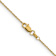 14k Yellow Gold 0.9mm Solid Diamond-cut Round Open Link Cable 16 Inch Chain