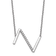 Rhodium Over 14k White Gold Sideways Diamond Initial Z Pendant Cable
Link 18 Inch Necklace