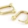 Stirrup Link Drop Earrings In 18k Gold Over Sterling Silver