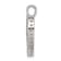 Rhodium Over Sterling Silver Cubic Zirconia Open Heart MOM Pendant