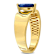 Blue Sapphire 10K Yellow Gold Ring 0.75ctw