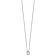 White Lab-Grown White Diamond F VS 14K White Gold "D" Initial
Necklace 2.80ct
