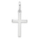 Rhodium Over 14k White Gold Cross Pendant