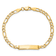 14k Yellow Gold Figaro Link ID Bracelet