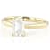 Lab-Grown Diamond Emerald-Cut Solitaire Ring In 14K Gold 1.10ct