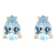 6x4mm Pear Shape Aquamarine 14k Yellow Gold Stud Earrings