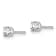14K White Gold Lab Grown Diamond 1/4ctw Certified VS/SI GH 4 Prong Earrings