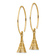 14K Yellow Gold Eiffel Tower Dangle Earrings