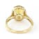 Yellow Beryl Oval And White Diamond Halo Ring In Solid 14K Yellow Gold 2.53ctw