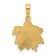 14k Yellow Gold Polished Poinsettia Floral Pendant