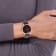 Charles Hubert Men's Stainless Steel Leather Band 44mm Watch