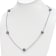 Rhodium Over Sterling Silver 8-9mm Baroque 5 Station Tahitian Saltwater
Cultured Pearl Necklace