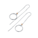 Two-Tone Dangle Earrings In Sterling Silver And 18K Rose Gold Over
Sterling Silver