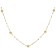 Petali Bead Station Necklace in 14K Yellow Gold