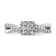 Rhodium Over 14K White Gold Lab Grown Diamond VS/SI GH, Cluster Ring 0.511ctw