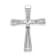Rhodium Over 14K White Gold 1/6ct. 5-Stone Diamond Cross Chain Slide