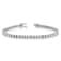 14K White Gold Lab Grown Diamond Illusion Setting Bracelet