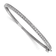 Rhodium Over Sterling Silver Polished Cubic Zirconia Hinged Bangle