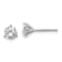 Certified White Lab-Grown Diamond G-H SI 14k White Gold Martini Stud
Earrings 1.00ctw