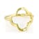 Clover Ring In 18K Gold Over Sterling Silver