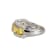 Yellow And White Cubic Zirconia Platinum Over Sterling Silver Ring 7.86ctw