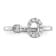 Rhodium Over 14K White Gold Lab Grown Diamond VS/SI GH, Initial O
Adjustable Ring