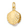 14k Yellow Gold Childrens Polished and Textured Freshwater Cultured
Pearl Clam Pendant