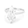 Lab-Grown Diamond Marquise Solitaire Ring In 14K White Gold 3.00ct