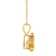8x5mm Pear Shape Citrine 14k Yellow Gold Pendant With Chain