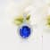 14K White Gold Oval Tanzanite and Diamond Pendant 3.31ctw