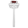7mm Round Garnet And White Topaz Accents Rhodium Over Sterling Silver
Halo Ring