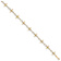 14k Yellow Gold Diamond-Cut Open Cross Link Bracelet