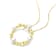Circular Freshwater Pearl Pendant Necklace In 14K Gold Over Sterling Silver