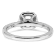 Rhodium Over 14K White Gold Eternal Promise Lab Grown Diamond Halo Ring