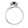 0.43ctw Sapphire and Diamond Ring in 14k White Gold