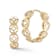 Bellissima Gold 14K Yellow Gold Open Work Huggie Hoop Earrings