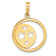 14k Yellow Gold Polished Moon and Stars Cut-out Pendant