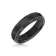 6mm Step-Edge Comfort Fit Band in Black Tungsten Carbide with Satin Finish