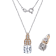 White Lab Created Sapphire Sterling Silver Pendant With Chain