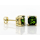 Chrome Diopside Solitaire Stud Earrings In 18K Gold Over Sterling Silver 2.67ctw