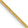 14k Yellow Gold 0.8mm Solid Diamond-Cut Octagonal Snake 16 Inch Chain
