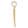 14k Yellow Gold Diamond-Cut and Textured RN Pendant