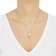 8-8.5mm Button White Freshwater Pearl with Diamond Accents 10K Rose Gold
Pendant with Chain