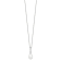 Rhodium Over Sterling Silver 8-9mm White Freshwater Cultured Pearl Cubic
Zirconia Necklace