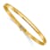 14K Yellow Gold Polished and Satin 4mm 7.5-inch Reversible Omega Bracelet