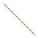 14k Yellow Gold and Rhodium Over 14k Yellow Gold Diamond and Sapphire Bracelet
